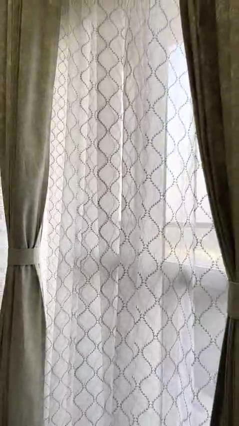 After — Curtains fitted in a Kokapet flat
