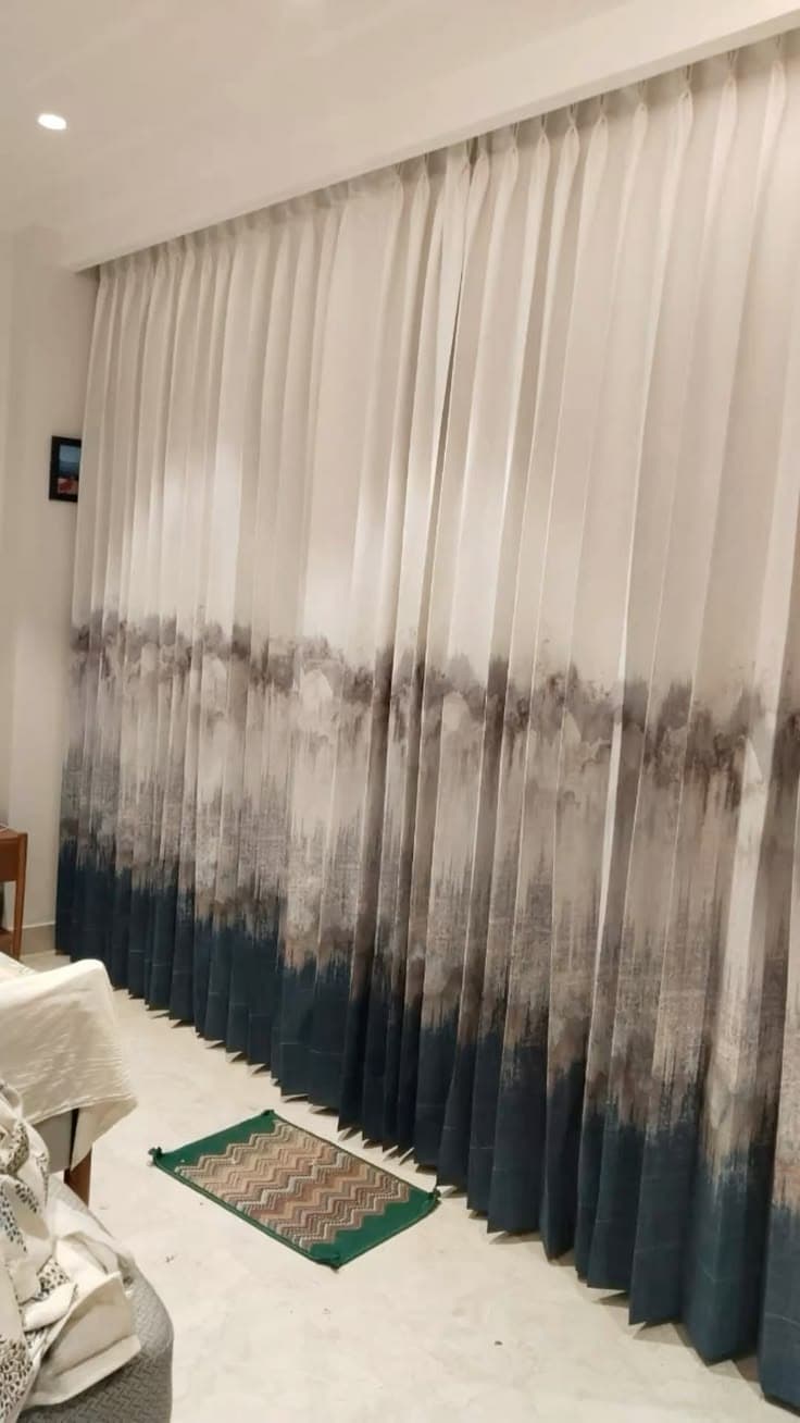 Digital Print Curtains in a Hyderabad home — example 2
