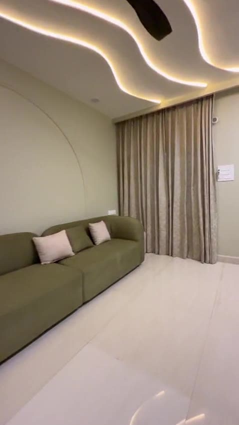 Furnishing work in a Hyderabad home, filmed on the day