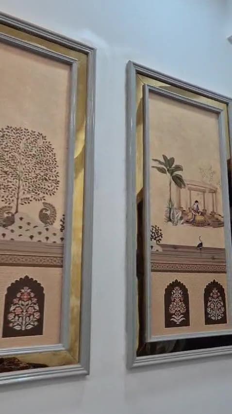 Furnishing work in a Hyderabad home, filmed on the day